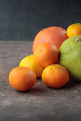 Fresh ripe citrus tangerine orange