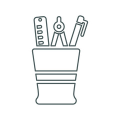 Office, supplies, stationery outline icon. Line vector design.