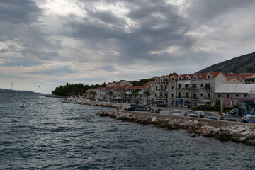 The town of Bol on the island of Brac in Croatia during the summer