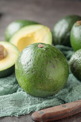 Ripe Avocado on a dark background