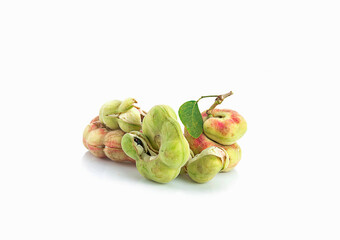 fresh manila tamarind on white background,isolated