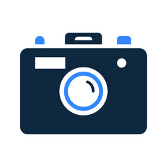 Photography, camera icon. Editable vector graphics.