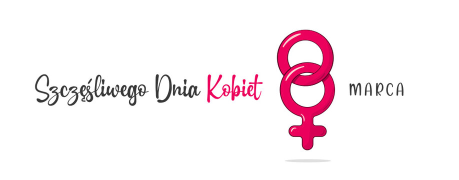 8 Marca, Szczęśliwego Dnia Kobiet. Dzień Kobiet. Wektor