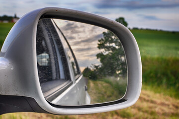 Fototapeta premium Rear view mirror