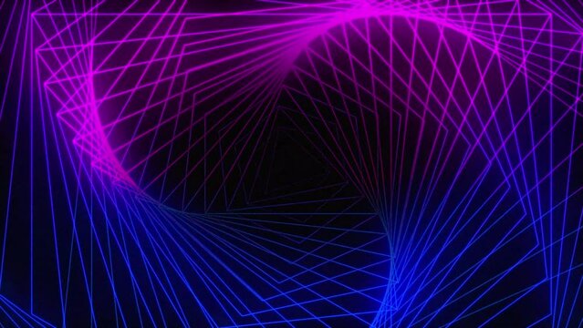 Cycling loopable animated abstract retro background. Motion background graphics. Seamless loop