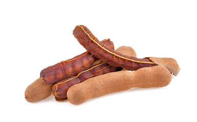 Sweet tamarind on a white background