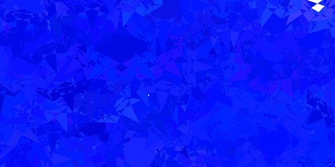 Fototapeta premium Light BLUE vector background with polygonal forms.