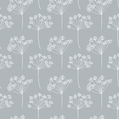 Simple dandelion flower collection seamless pattern background.cdr