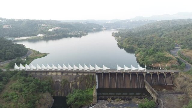 dam on the river. aamby valley city