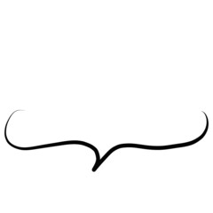 Simple handwritten speech bubble, black, no fill