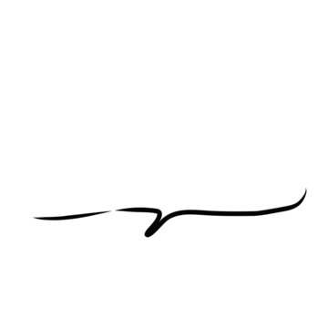 Illustration material |Simple handwritten speech bubble, black, no fill
