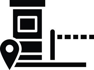 Toll Vector Icon Design Illustration