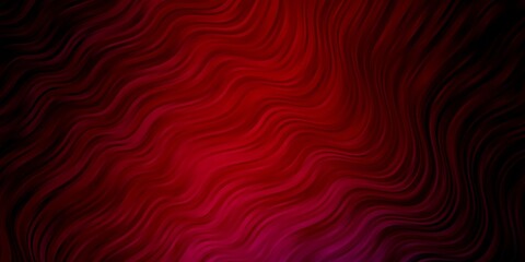 Dark Pink, Yellow vector background with bent lines.