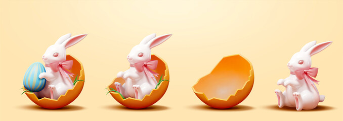Easter bunny chocolate set