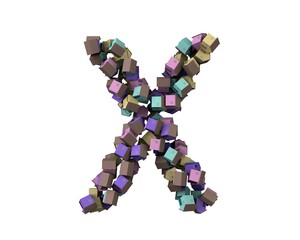 House Themed Font Letter X