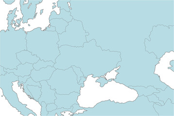 Map illustrations of Ukraine, Russia and neighboring countries ( no text )
