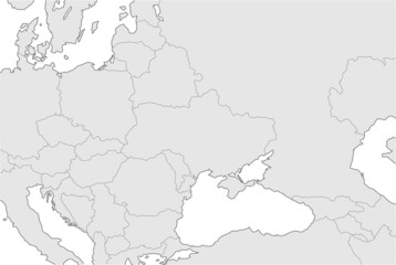 Map illustrations of Ukraine, Russia and neighboring countries ( no text )