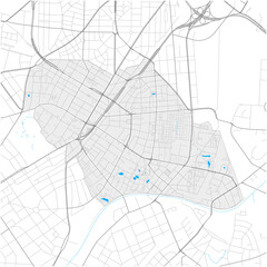 Steglitz, Berlin, Deutschland high detail vector map