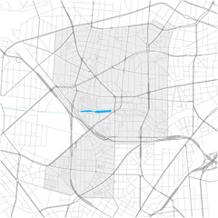 Wilmersdorf, Berlin, Deutschland high detail vector map