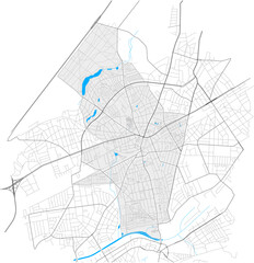 Zehlendorf, Berlin, Deutschland high detail vector map