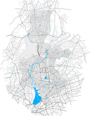 Naklejka premium Hamburg-Nord, Hamburg, Deutschland high detail vector map