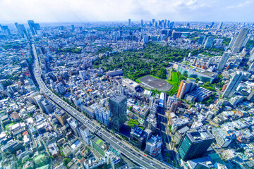 Fototapeta premium 東京風景 渋谷 新宿