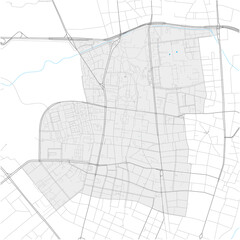 Schwabing-West, München, Deutschland high detail vector map
