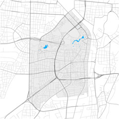 Sendling-Westpark, München, Deutschland high detail vector map