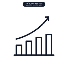 graph icon symbol template for graphic and web design collection logo vector illustration