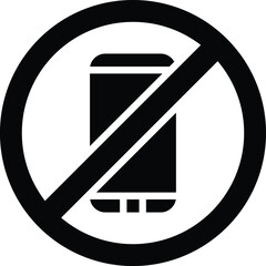 No phone Vector Icon Design Illustration