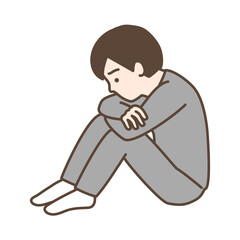 落ち込む　男性