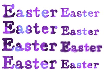 Set with Easter for hobbies and cards and posters and postcard and magazines and stickers and kids and shops