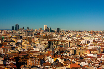 Fototapeta na wymiar Rooftop 360º en el Hotel Riu de la Plaza de España. en Madrid, Comunidad autónoma de Madrid, España