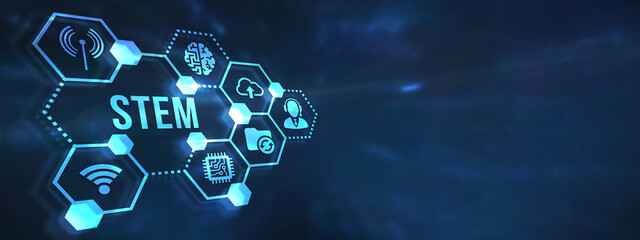 Internet, business, Technology and network concept.Science, technology, engineering and math. STEM concept. 3d illustration. © photon_photo