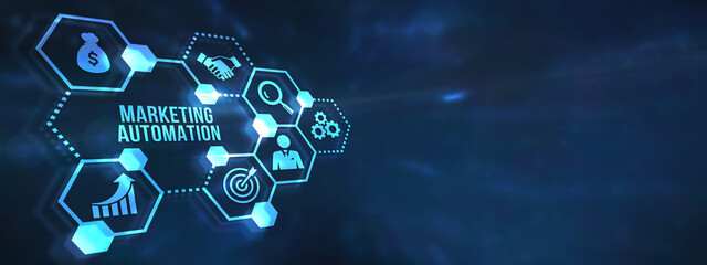 Internet, business, Technology and network concept. Planning marketing strategy. 3d illustration.