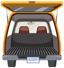 A car boot on white background © brgfx