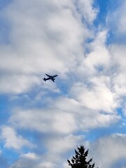 airplane in the sky