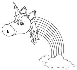 Black and white doodle character