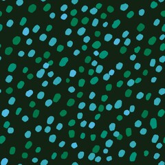 Seamless polka dots pattern for fabrics and textiles and packaging and gifts and cards and linens