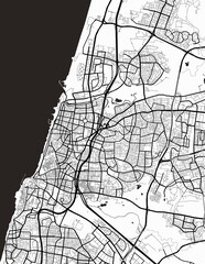Tel Aviv Israel City Map