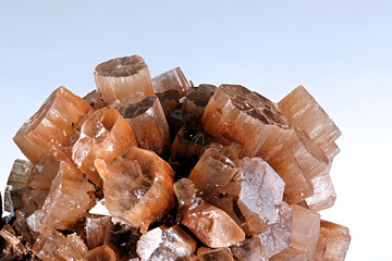 Aragonite crystals from Taouz ares Morocco.   Aragonite is a carbonate mineral, one of the three most common naturally occurring crystal forms of calcium carbonate.