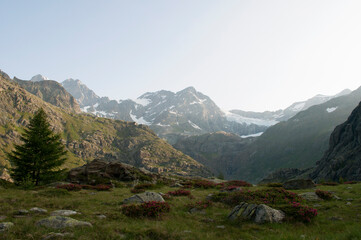 Italian Alpine Landscape in the Morning