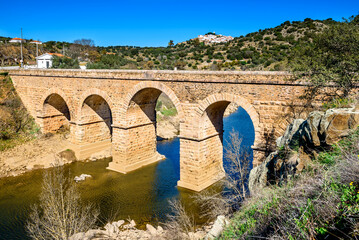 roman bridge of Segura village,Portugal - 489196296
