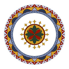 ORNAMET TEXTURE PATTERN PLATE CIRCLE