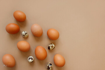 easter greeting card with easter eggs mock up over blue background.