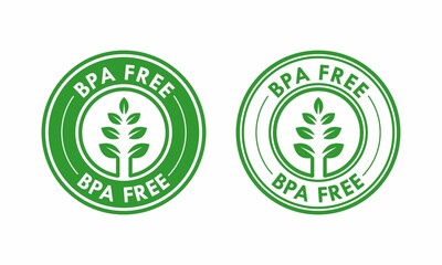 BPA FREE logo template illustration. Suitable for package product