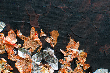 background, texture of brush strokes and splashes of paint, design elements