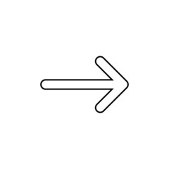 Obraz premium Next arrow icon in line style