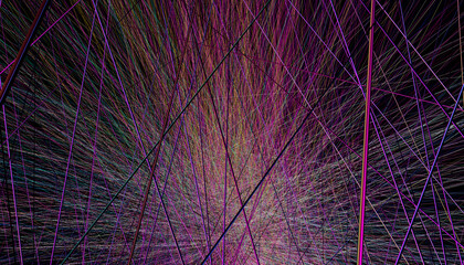 abstrakte, geometrische Formen und farben , der Phantasie entsprungen - vielfarbige, digitale 3D Werke
