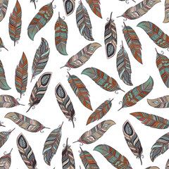 Bohemian Boho and feather  elements